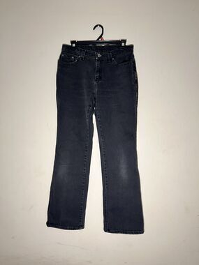 Vintage 90s Y2K Riveted By Lee Jeans Women's Dark Grey Bootcut 30x28.25